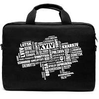 Сумка для ноутбука Vinga 14" NB1402 Black, white print (NB1402UWBK) g