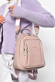 Жіночий рюкзак з екошкіри рожевого кольору 179287S