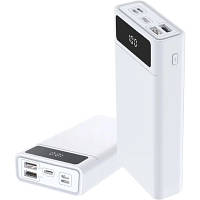 Батарея универсальная Blow 40000mAh, PD/20W, QC/3.0, inp:Micro-USB/USB-C, out:USB-A*2/USB-C, white (PB40AW) p