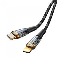 Дата кабель USB-C to Lightning 1.2m 3A 27W black ColorWay (CW-CBPDCL057-BK) g