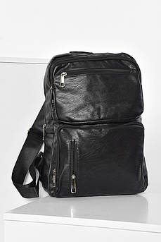 Рюкзак чоловічий з екошкіри чорного кольору 179276S