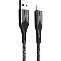 Дата кабель USB 2.0 AM to Type-C 1.2m 5A Choetech AC0013-BK i