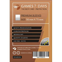 Протектор для карт Games7Days 50 х 75 мм, 50 шт (PREMIUM) (GSD-025075) g