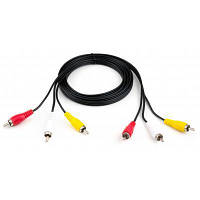 Кабель мультимедийный 3RCA to 3RCA 1.8m Vinga (VCP3RCA1.8) g