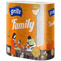 Папірні рушники Grite Family 2 шари 2 рулони (4770023348583) g