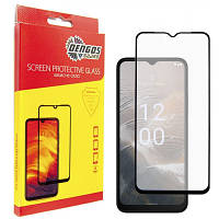 Стекло защитное Dengos Full Glue Nokia C32 (black) (TGFG-306) p