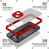 Чехол для мобильного телефона Armorstandart Frosted Matte Xiaomi Redmi 12 4G Red (ARM68553) g