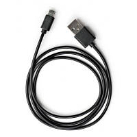 Дата кабель USB 2.0 AM to Micro 5P PVC 1m black Vinga (VCPDCM1BK) p