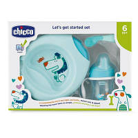 Набор детской посуды Chicco Meal Set 6 м+ голубой 16200.20 d