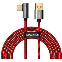 Дата кабель USB 3.1 AM to Type-C 1.0m CATCS 66W 90 Legend Series Elbow Red Baseus CACS000409 i