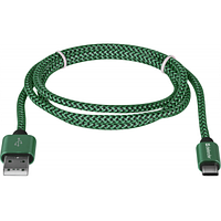 Дата кабель USB 2.0 AM to Type-C 1.0m USB09-03T PRO green Defender (87816) g