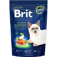 Сухой корм для кошек Brit Premium by Nature Cat Sterilized Salmon 300 г (8595602553013) g
