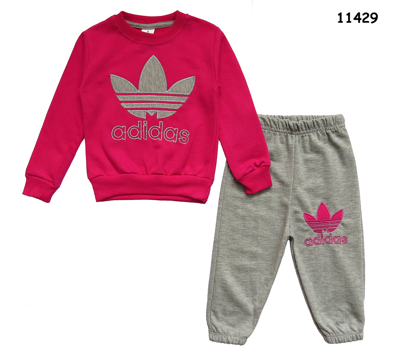 Спортивный костюм Adidas для девочки. Маломерит. 1, 2, 3, 4 года - фото 1 - id-p411336523