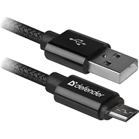 Дата кабель USB 2.0 AM to Micro 5P 1.0m USB08-03T PRO black Defender (87802) p
