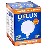 Лампочка Delux Globe G120 18w E27 4100K (90012693) g