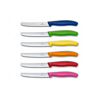 Набор из 6 ножей Victorinox Swiss Classic Colorful Tomato and Table Knife Set (6.7839.6G) UM, код: 7431943