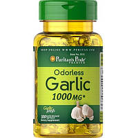 Чеснок Puritan's Pride Odorless Garlic 1000 mg 100 Softgels PK, код: 7518885