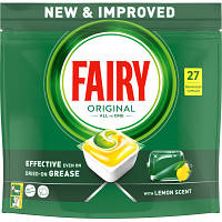 Таблетки для посудомоечных машин Fairy Original All in One Lemon 27 шт. (8006540726891) g
