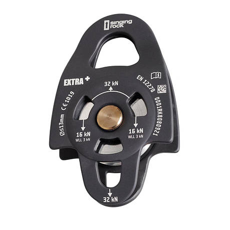Блок ролик Singing Rock Pulley Extra Plus, Black (SR RK808BB00), фото 1