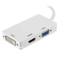 Порт-репликатор PowerPlant mini Display Port HDMI, DVI, VGA (3 в 1) (CA910946) e