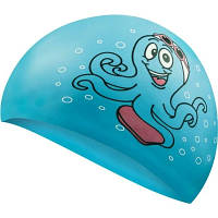 Шапка для плавания Aqua Speed Kiddie 142-Octopus 7216 блакитний Діт OSFM (5908217672162) g