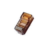 Коннектор Merlion RJ45 cat.5e UTP 8P8C Brown 100 шт RJ45ML-BN / 05356 d