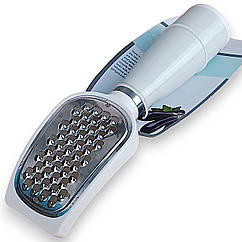 Терка ручна кухонна нержавіюча сталь з пластиковою ручкою Zhaolida 20.5 см