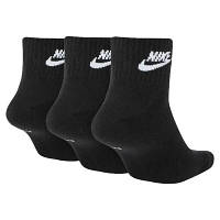 Носки Nike U NK NSW EVRY ESSENTIAL ANKLE 3PR SK0110-010 34-38 3 пари Чорні (193145890510) g