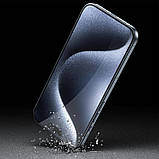 Захисне 3D скло Blueo Invisible Airbag Anti-broken для Apple iPhone 15 Pro (6.1") Чорний, фото 7
