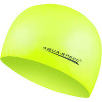 Шапка для плавання Aqua Speed Mega 100-18 жовтий Уні OSFM (5908217635501) p