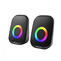 Компьютерные колонки Kisonli X7 RGB colorful light Цвет Черный от style & step