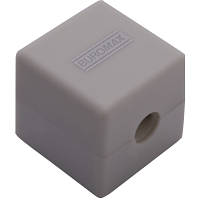 Точилка Buromax CUBE RUBBER TOUCH пластиковий корпус контейнер (BM.4757-1) m