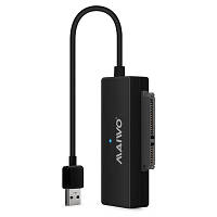 Адаптер Maiwo USB 3.0 to HDD SATA 2,5"/3,5"/5,25"/SSD, PA 2V/2A black (K10435A) p