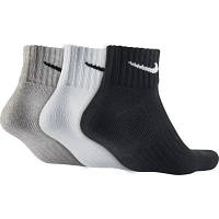 Шкарпетки Nike U NK V CUSH ANKLE-3PR VALUE SX4926-901 38-42 3 пари Чорний/Білий/Сірий (887232701130) g