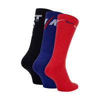 Шкарпетки Nike U NK EVERYDAY PLUS CUSH CREW DH3822-905 38-42 3 парі Чорний/Синій/Червоний (196148147353) g