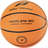 М'яч баскетбольний Pro Touch Harlem 50 80975474 чорно-помаранчовий Уні 7 (7613211920857) p