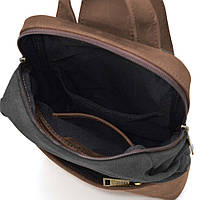 Слинг через плечо, нагрудная сумка из кожи и канваса TARWA RCg-1905-3md высокое качество