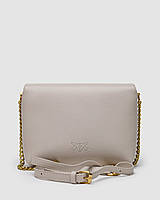 Pinko Baby Love Bag Click Puff in Nappa Cream Leather 18.5 х 15 х 7 см женские сумочки и клатчи высокое