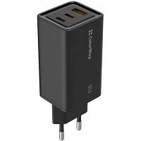 Зарядное устройство ColorWay GaN3 Pro Power Delivery (USB-A + 2 USB TYPE-C) (65W) (CW-CHS039PD-BK) g