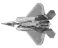 Металлический 3D конструктор "Истребитель F-22 Raptor"