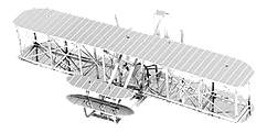 Металевий 3D конструктор "Літак братів Райт"