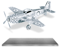 Металевий 3D конструктор "Винищувач Р-51 Mustang"