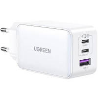 Зарядное устройство Ugreen USB-A+2*USB-C 65W GaN Tech Fast White (CD224/15334) g