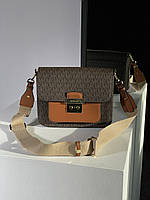 Michael Kors Sloan Editor Medium Bag Brown 23 x 18 x 8 см женские сумочки и клатчи хорошее качество