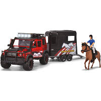 Игровой набор Dickie Toys Перевозка лошадей с внедорожником 42 см и фигурками (3837018) g