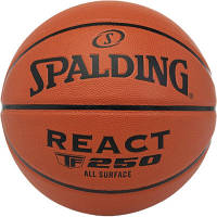 Мяч баскетбольный Spalding React TF-250 помаранчевий Уні 5 76803Z (689344403717) g