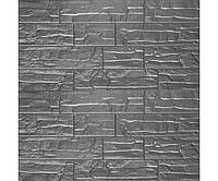 Самоклейна панель 3D культурний камінь срібло 700х770х5мм (156) SW-00000751