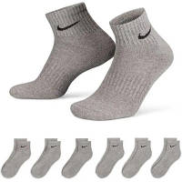 Шкарпетки Nike U NK EVERYDAY CSH ANKL 6PR 132 SX7669-064 34-38 6 пар Сірі (195244786824) g
