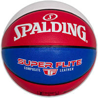 Мяч баскетбольный Spalding Super Flite червоний, білий, синій Уні 7 76928Z (689344406022) g