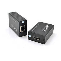 Одноканальный пассивный удлинитель HDMI сигнала по UTP кабелю по одной витой паре. Дальность передачи: до